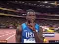 usain bolt’s final race also the 1st time justin gatlin beats bolt