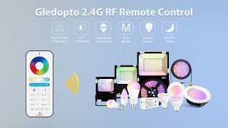 Gledopto 2.4G RF Remote Control Usage Method