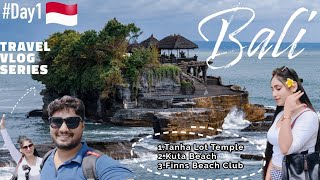 Exploring Bali - Day 1: Tanah Lot, Kuta Beach \u0026 Finns Beach Club! 2025