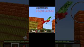 Minecraft Testing which gives more damage on landing #minecraft #mincraftlogic #trending #shorts #op