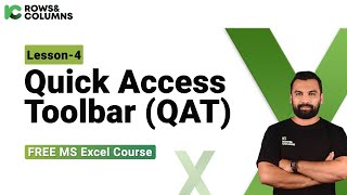 Lesson 4- Quick Access Toolbar (QAT) || Excel Basic to Advanced