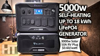 Bluetti AC500 5000w LiFePO4 UPS Portable Power Station Solar Generator Review
