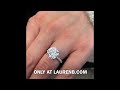 6 ct round moissanite three row band ring