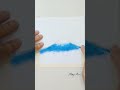 drawing mount fuji with maple leaves 1 min soft pastels speed drawing shorts pastel artshorts