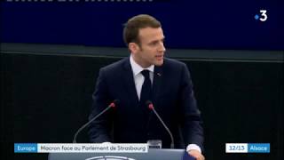 Europe : ce qu'il faut retenir du discours d'Emmanuel Macron au parlement de Strasbourg