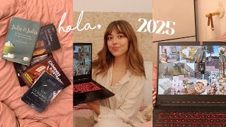 un nuevo año l visionboard 2025, libros nuevos y otros regalos :)