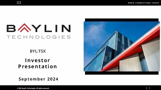 Baylin Technologies Inc. (TSX: BYL) Webcast | Planet MicroCap Showcase: VANCOUVER 2024