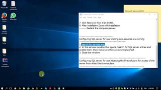 2. Ver1.2: Installing SQL server
