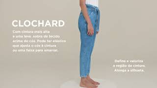 DAMYLLER Guia Jeans - Calça CLOCHARD Feminina