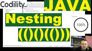 Codility Nesting solution