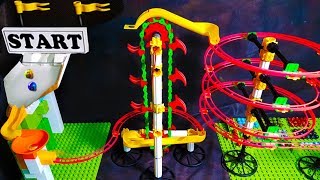 MARBLE RUN with AUTOMATIC ELEVATOR - Elimination Race Mini Tournament - Marble Games