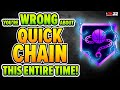 You are WRONG about QUICK CHAIN badge this entire time. Here's why.