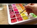 studio ghibli landscape painting miya jelly gouache unboxing🎨