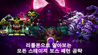 모든 스테이지 보스 패턴 공략  [스컬] #공략