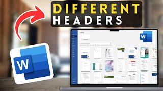 How to Insert Different Headers on Different Pages in MS Word | Microsoft Word Tutorial (2025)