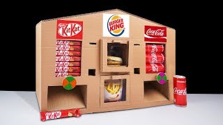 How to Make KitKat Burger King and Coca Cola Vending Machine