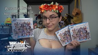 Fresh Start, Hot Pulls! | WS HOLOLIVE PRODUCTION VOL. 2 BOOSTER BOX OPENING X3 FOR MATTHEW B.