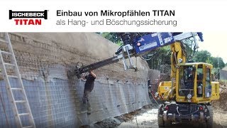 Dauerhafte Spritzbetonsicherung mit Mikropfählen TITAN