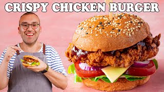 ULTRA CRISPY Chicken Burger! - The Scran Line