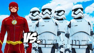 THE FLASH VS STORMTROOPERS ARMY - EPIC BATTLE