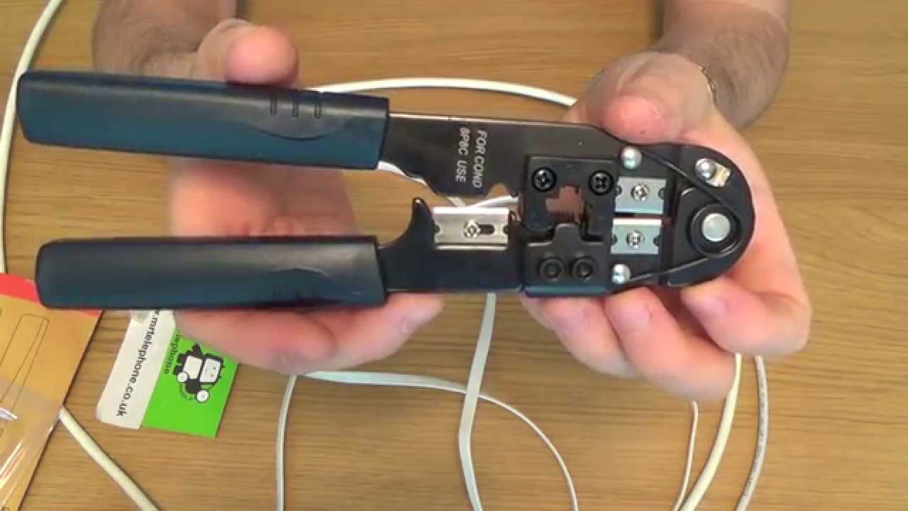 How To Use A RJ45 Crimp Tool, Crimping Tool For CAT5 / CAT6 Ethernet ...