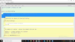 Java for beginners_1: How to start writing Java programs using BlueJ