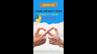 How to make infinity sign using Python