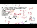 ⚗️ Calculating Concentrations (Question 2)