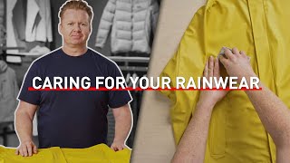 How to wash and dry your rain jacket - product care