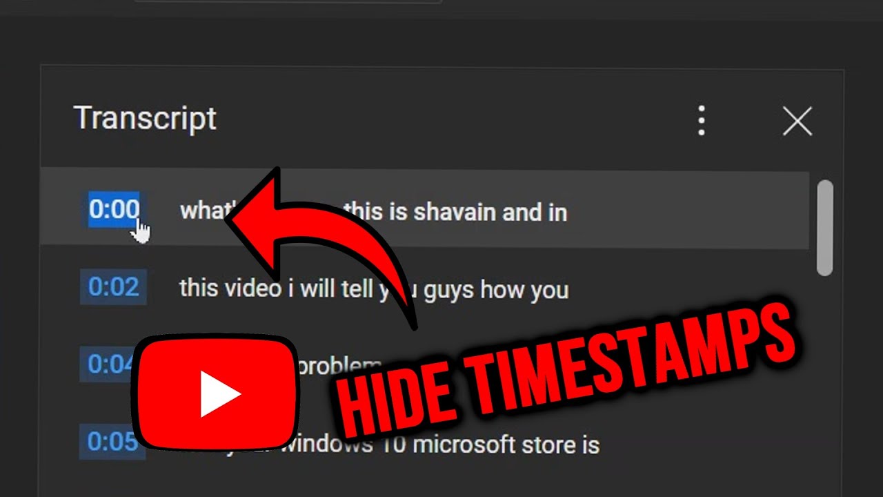 How To Remove Timestamps From Youtube Transcripts Youtube How To Remove Timestamps From Youtube Transcripts Youtube