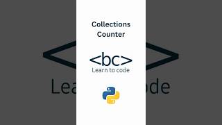 Learn how to use the Counter Class from Collections in under 60 Seconds! #python