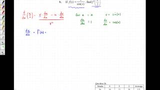 VCAA 2012 - VCE Methods Exam 1 Question 1