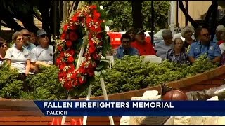 Memorial held for fallen NC firefighters in Nash Square