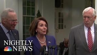 Democrats Walk Out Of Tense White House Meeting After Trump ‘Meltdown’ | NBC Nightly News