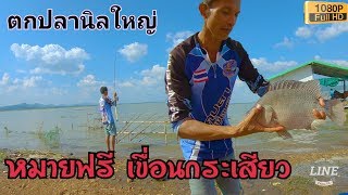 ใกล้ได้เวลาล่าปลานิล//ตกปลาหน้าดินเขื่อนกระเสียว Part 23