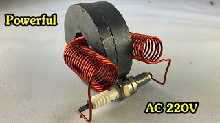 Wow Most Powerful AC 220V Free Electricity energy Using Magnets With Copper Wire #technology