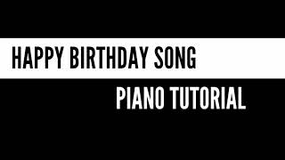 HAPPY BIRTHDAY SONG PIANO TUTORIAL BY TECHIES TUTORIALS