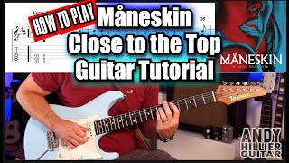 How to play Måneskin Close to the Top Guitar Tutorial Lesson