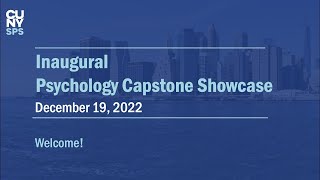 Psychology Capstone Showcase - Intro