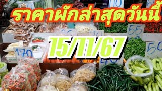 ราคาผักล่าสุดวันนี้ 15/11/67