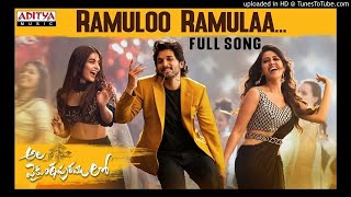 Ramuloo Ramulaa Full Audio Song || Allu Arjun || Trivikram | Thaman S|Cineplex Official.