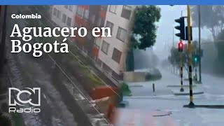 Lluvias en Bogotá: Así reportan el fuerte aguacero en varios sectores