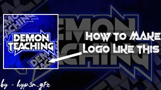 #1 How to make neon logo from pixellab || HYP3R GFX ||