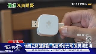 備份豆腐頭露餡! 高嘉瑜借充電 驚見親密照｜TVBS新聞