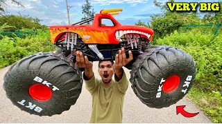 RC Jumbo Monster Jam Mega EL Toro Car Unboxing \u0026 Testing  - Chatpat toy tv