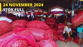 Stok bawang merah dari Demak membludak