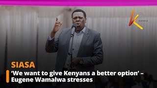 ‘We want to give Kenyans a better option’ – Eugene Wamalwa