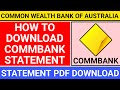 how to get statement from commbank app | how to download statement from commbank | Commonwealth bank