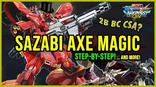 Maxi Boost ON - Sazabi Axe Magic (2B/BC-CSA Tech) \u0026 Bonus Tech for 00 Raiser - Legilis - Cherudim