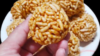 मुरमुरा लाडू#फक्त १५ मिनिटांत बनवा कुरकुरीत मुरमुरा लाडू #puffed rice ladoo#lai ke laddu#kids recipe